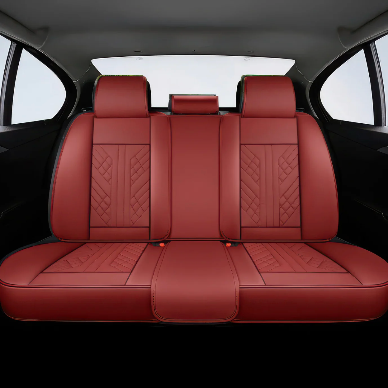 ForgeSeat Red Wine Waterproof Car Seat Covers | Front Pair