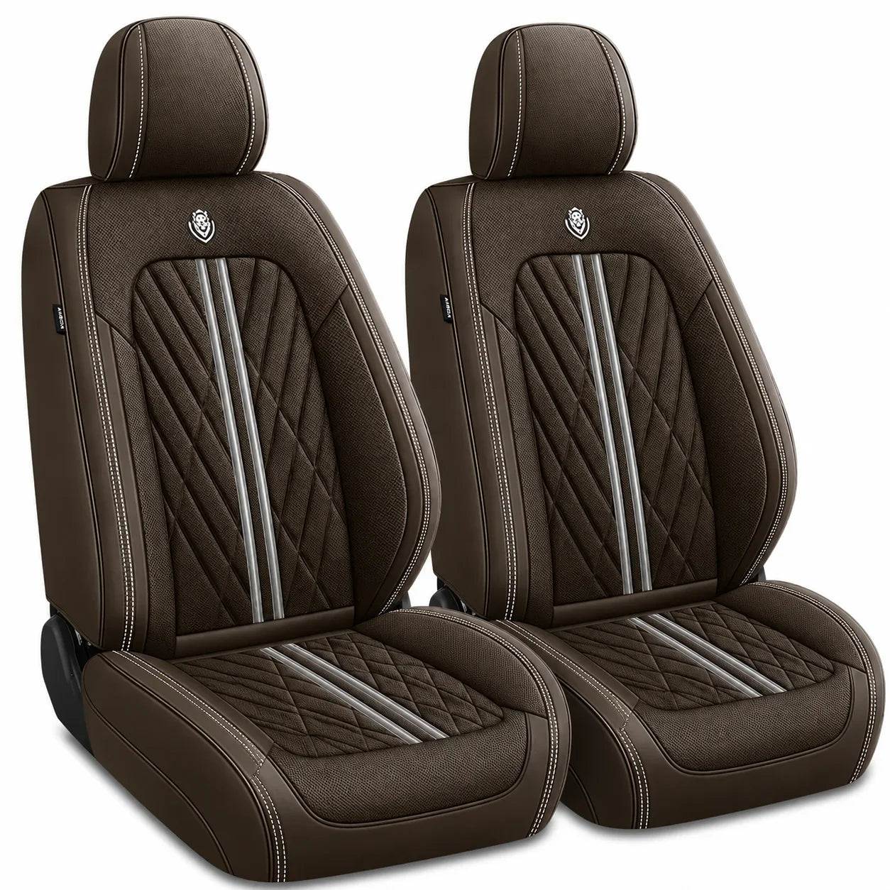 ForgeSeat Coffee Waterproof Car Seat Covers | Front Pair