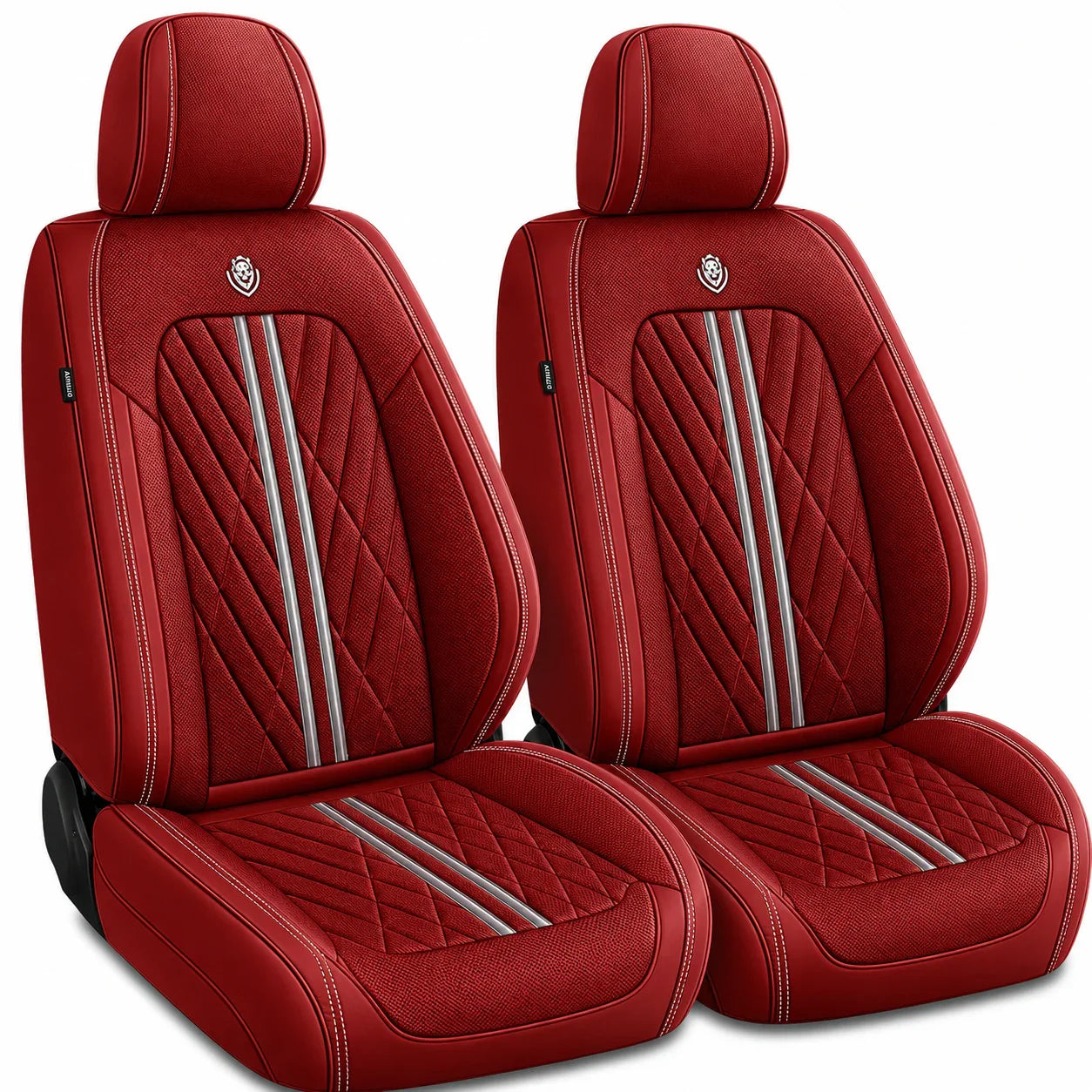 ForgeSeat Red Wine Waterproof Car Seat Covers | Front Pair